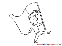 Children free Independence Day Coloring Pages