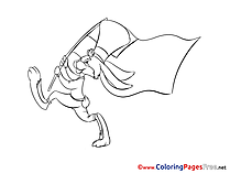 Fourth of July for Kids printable Colouring Page