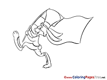 Fourth of July for Kids printable Colouring Page