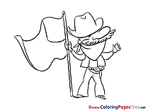Fourth of July free printable Coloring Sheets