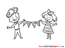Kids Coloring Sheets Fourth of July download free