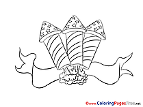 Rocket Independence Day Colouring Page