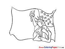 Statue of Liberty Colouring Page printable free