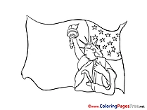 Statue of Liberty Colouring Page printable free