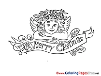 Angel Advent free Coloring Pages