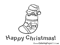 Baby for Kids Advent Colouring Page