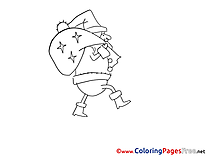 Bag for Kids Advent Colouring Page