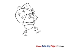 Bag for Kids Advent Colouring Page