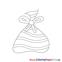 Bag Kids Advent Coloring Pages