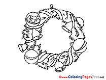 Bell Advent Colouring Sheet free