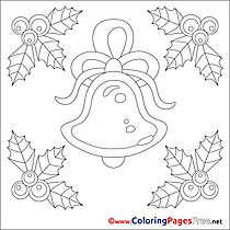 Bell Coloring Pages Advent for free