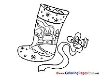 Bell Colouring Sheet download Stoking Advent