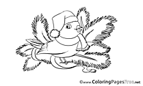 Bird Advent Coloring Pages download