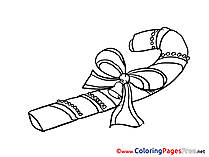 Candy Coloring Sheets Advent free