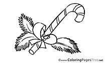 Candy printable Advent Coloring Sheets