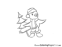 Chicken Advent Coloring Pages download