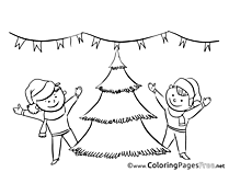 Children Coloring Pages Advent for free