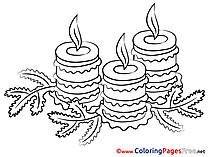 Christmas printable Coloring Pages Advent