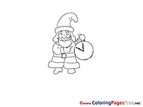 Clock download Advent Coloring Pages