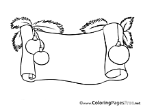 Decoration printable Advent Coloring Sheets