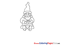 Gift for Kids Advent Colouring Page