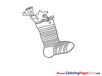 Holiday Coloring Sheets Advent free Stoking