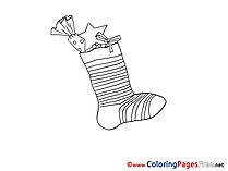 Holiday Coloring Sheets Advent free Stoking