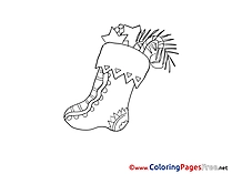 Раскраска на Адвент: Подарок — вариант 4