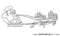 Santa Claus for Kids Advent Colouring Page