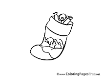 Sock Kids Advent Coloring Pages