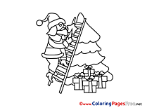 Stairs Coloring Sheets Advent free