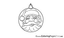 Toy Advent Colouring Sheet free