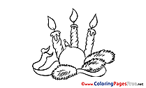 Toy Advent free Coloring Pages