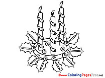 Xmas Advent free Coloring Pages