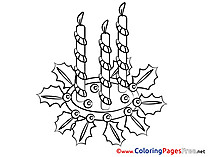 Xmas Advent free Coloring Pages