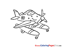 Download Plane printable Coloring Pages