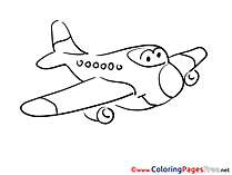 Kids Airplane download Coloring Pages