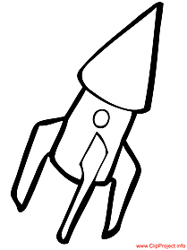 Rocket coloring page free