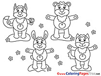 Animals printable Coloring Pages for free
