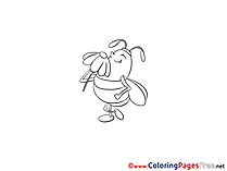 Bee Kids free Coloring Page