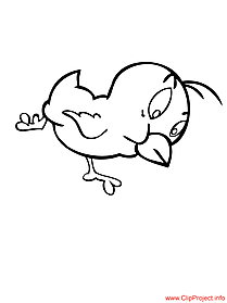 Chicken coloring picture for free