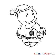 Colouring Sheet Bear download free