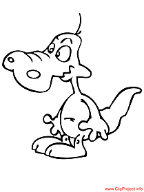 Crocodile colouring sheet for kids