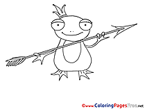 Frog Colouring Sheet download free