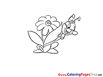 Grasshopper Coloring Sheets download free
