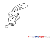 Hare for Kids download Coloring Pages