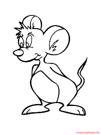Mouse coloring sheet free