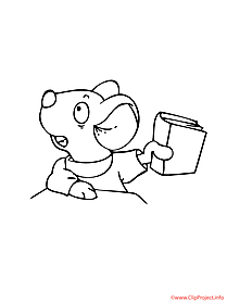 Mouse printable coloring page free