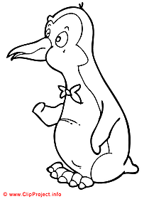 Penguinn coloring page for free