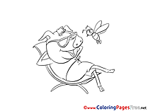 Pig printable Coloring Sheets download